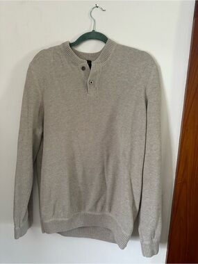 Eddie Bauer Men's Crewneck Henley Sweater